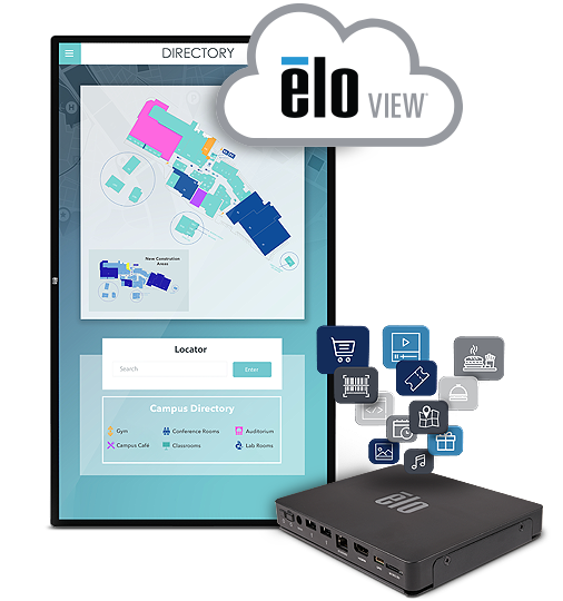 Elo 5553L 55” 4K Interactive Digital Signage Monitör