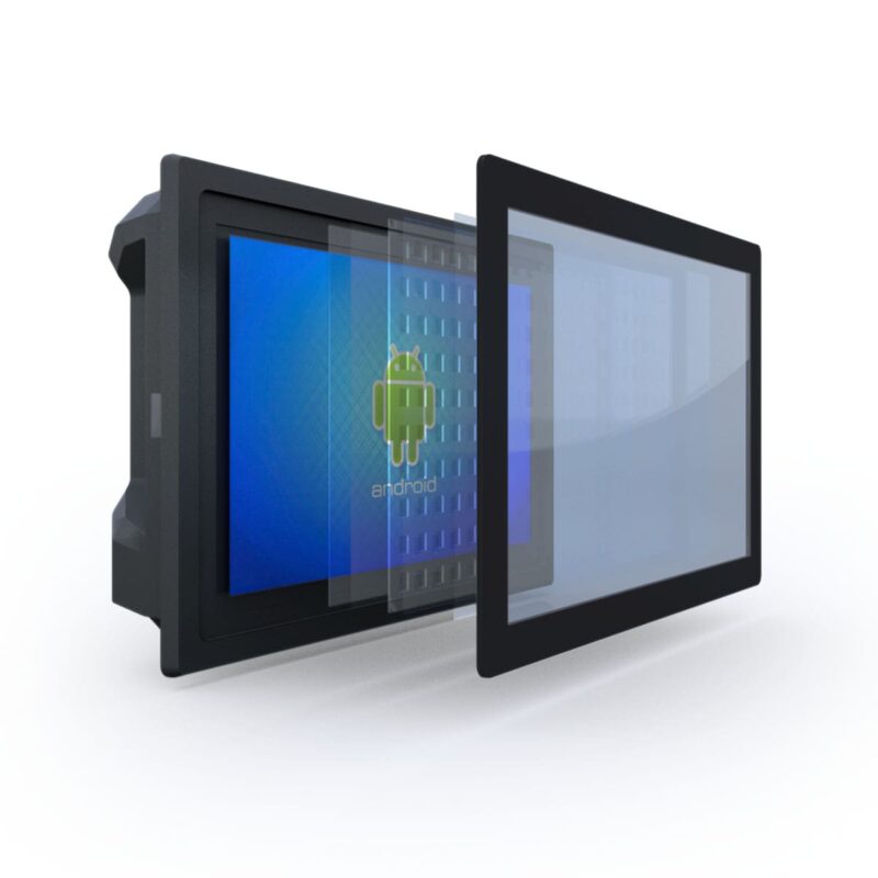E-Life EPC-415A Android Panel PC, 15 inç dokunmatik ekranlı, dayanıklı alüminyum kasalı endüstriyel Android bilgisayar