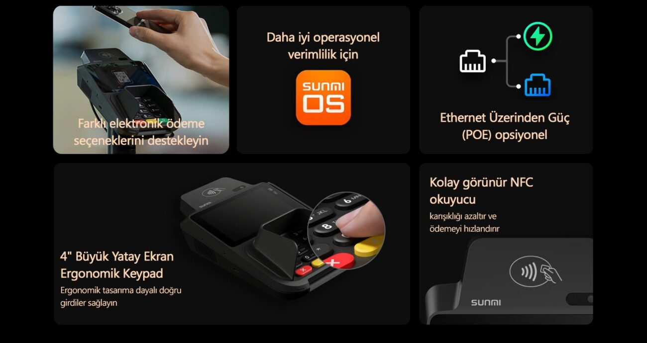 Sunmi P2 Smartpad Android Ödeme Terminali