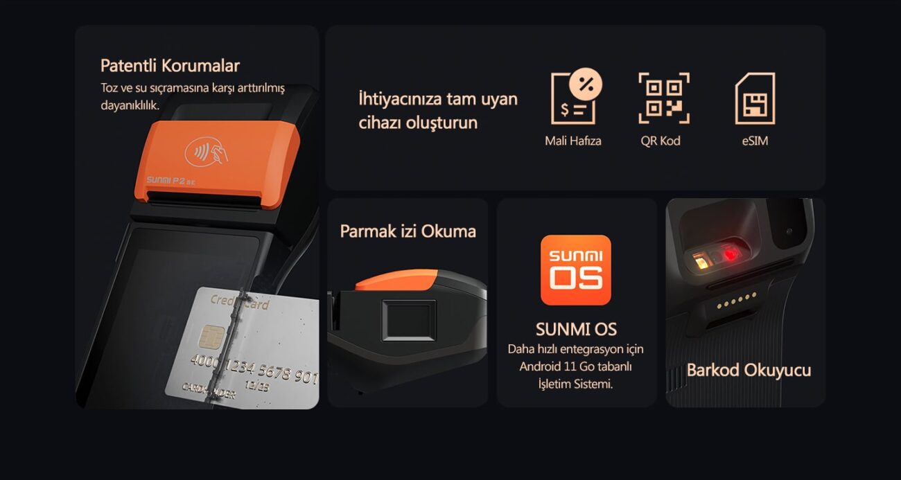 Sunmi P2 SE Akıllı Ödeme Terminali