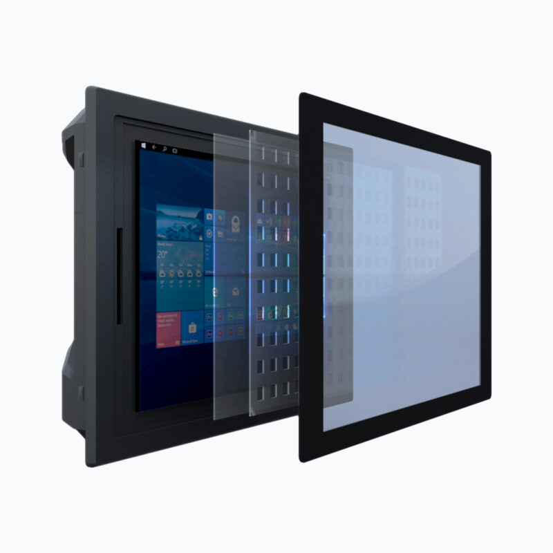 E-Life EPC-415 Panel PC, 15 inç dokunmatik ekranlı, alüminyum kasalı, endüstriyel otomasyon için yerli üretim bilgisayar