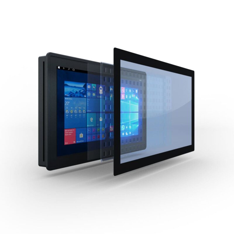 E-Life EPC-618 Panel PC, 18.5 inç geniş ekranlı, alüminyum gövdeli, endüstriyel dokunmatik bilgisayar