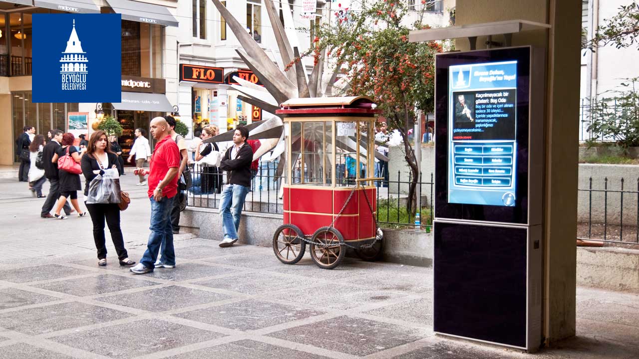 Beyoğlu Dış Mekan Interaktif Kent Ekranı Projesi