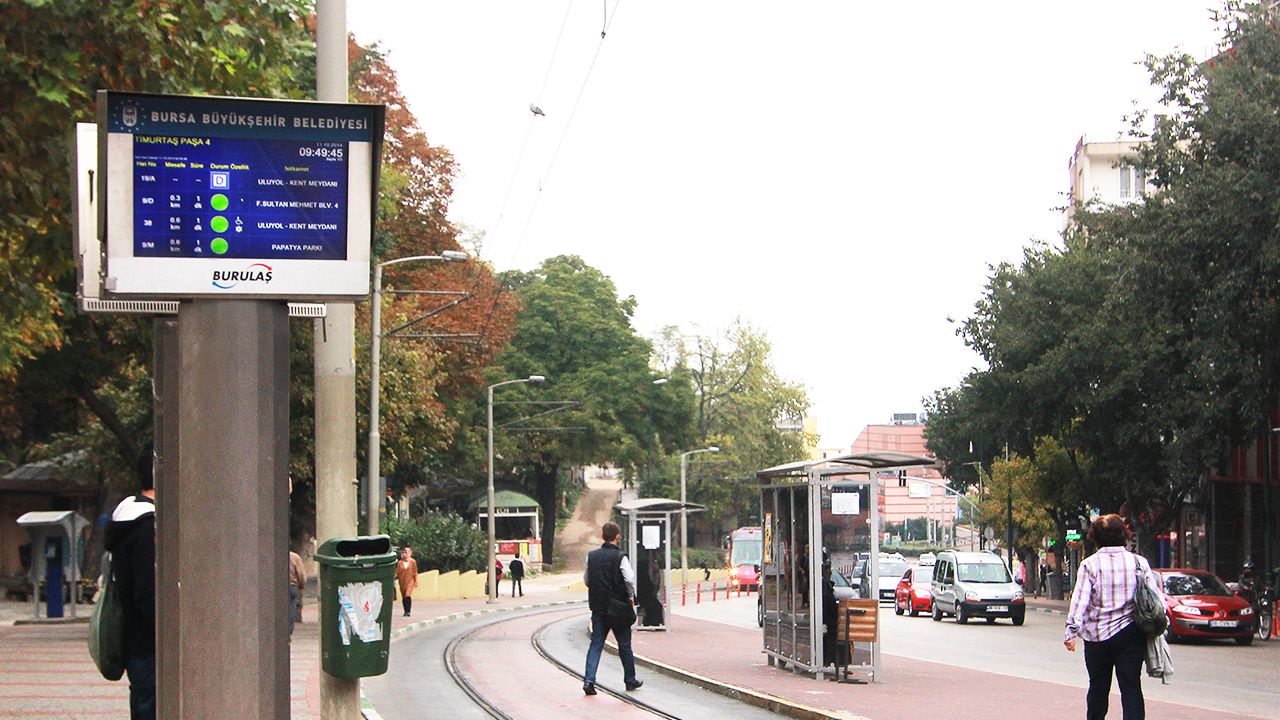 Bursa Büyükşehir Belediyesi Akıllı Durak Ekranları Projesi