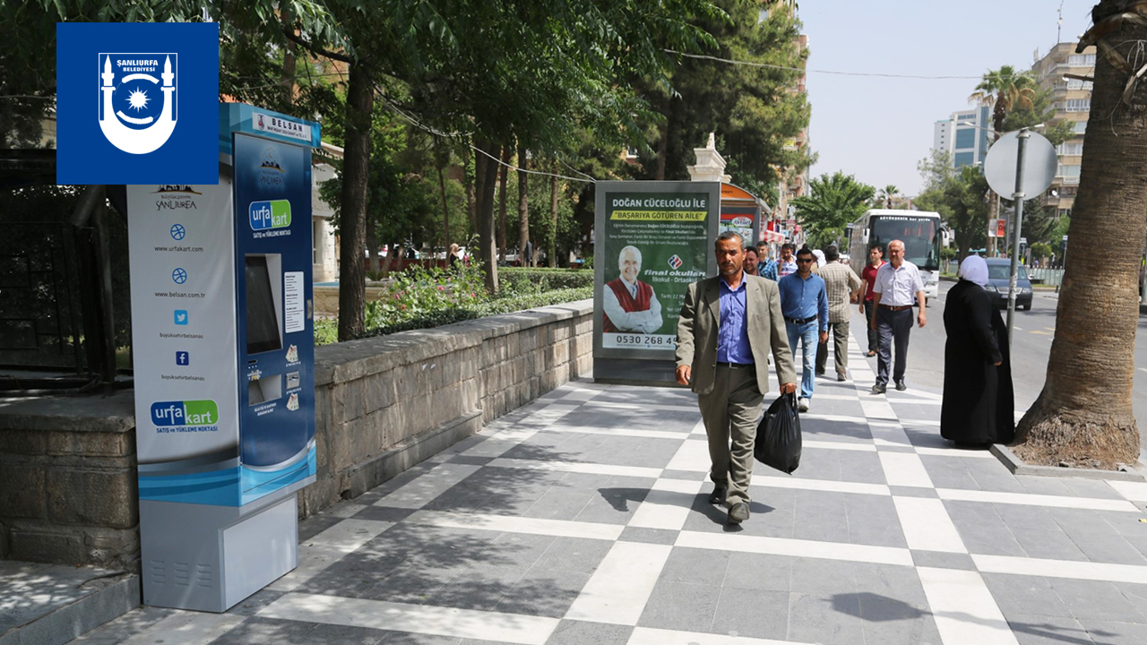 Şanlıurfa Büyükşehir Belediyesi Dış Mekan Bilet Satış ve Kart Dolum Kiosk Projesi